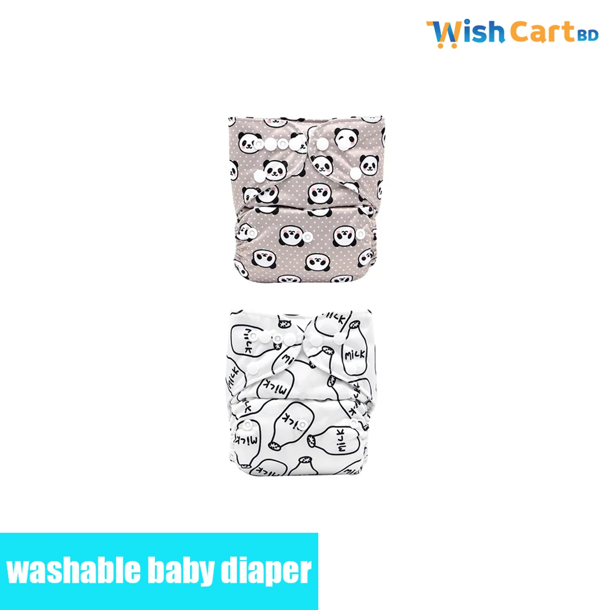 Washable Baby Diapers - 2 pcs